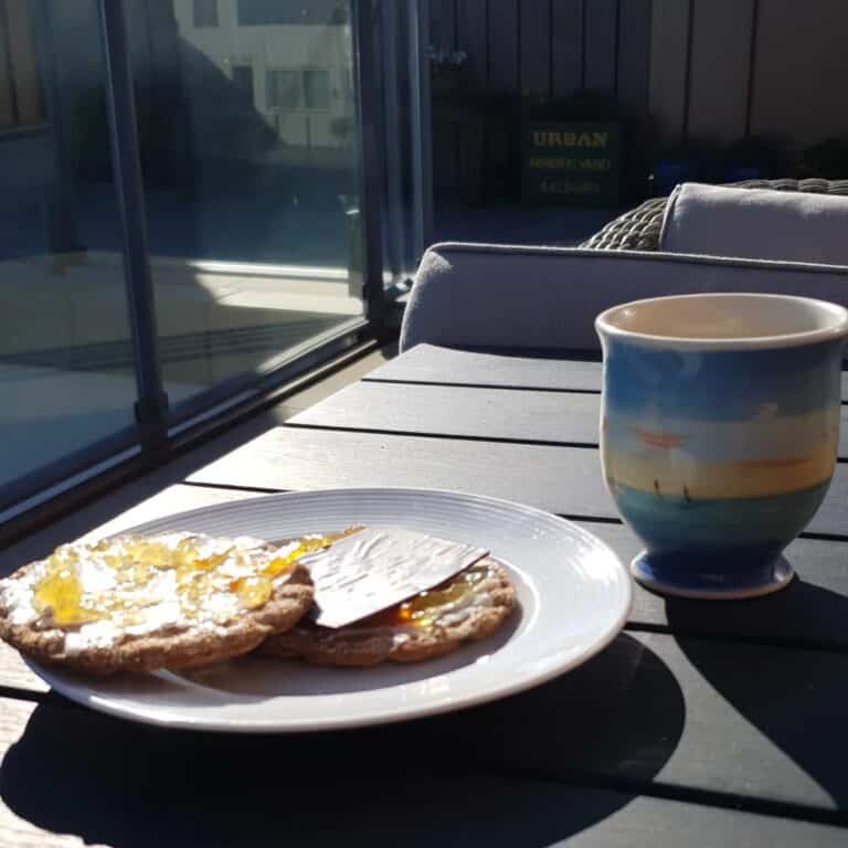 Insta: Nyder min #morgenkaffe på terras...