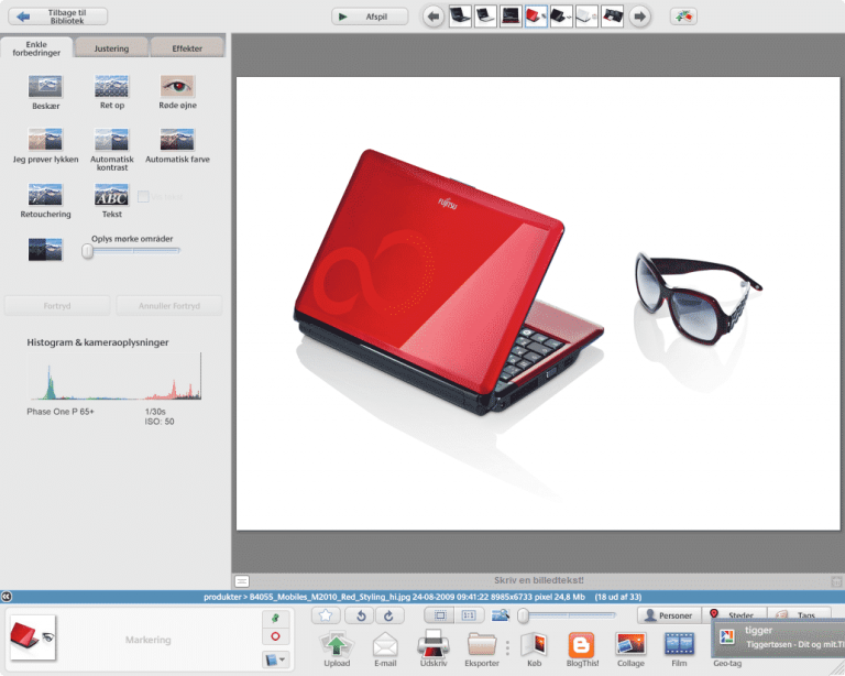 Gratis redigering af digitale fotos